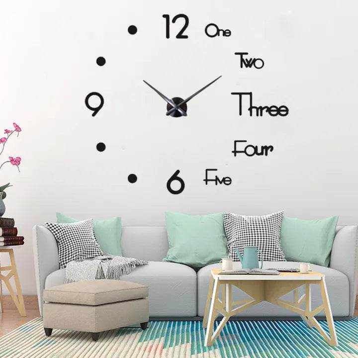 Acrylic Wall Clock with 12 inches needles