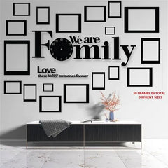 Big Family Frames Clock - Wall Clock