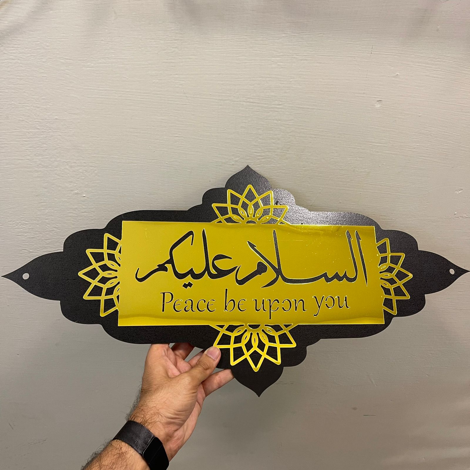 Islamic Greeting Sign board As-salamu alaykum