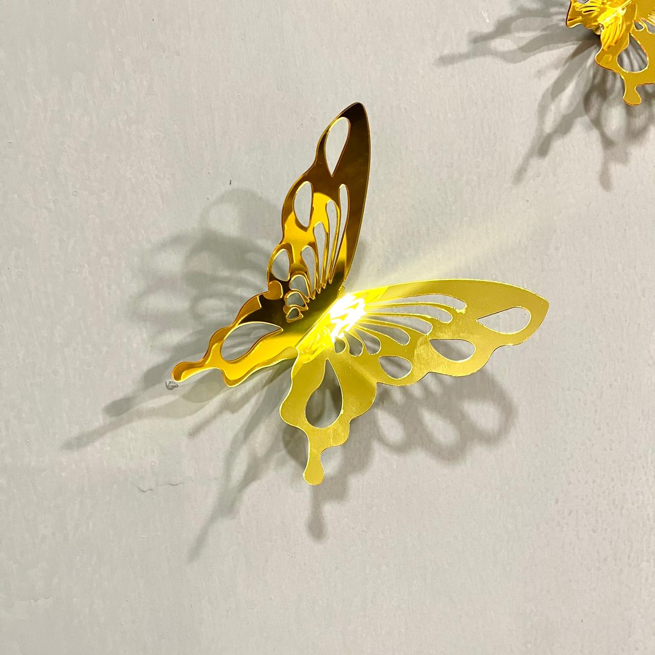 DIY 3D New 2025 Acrylic Mirror Butterflies for Wall Decor