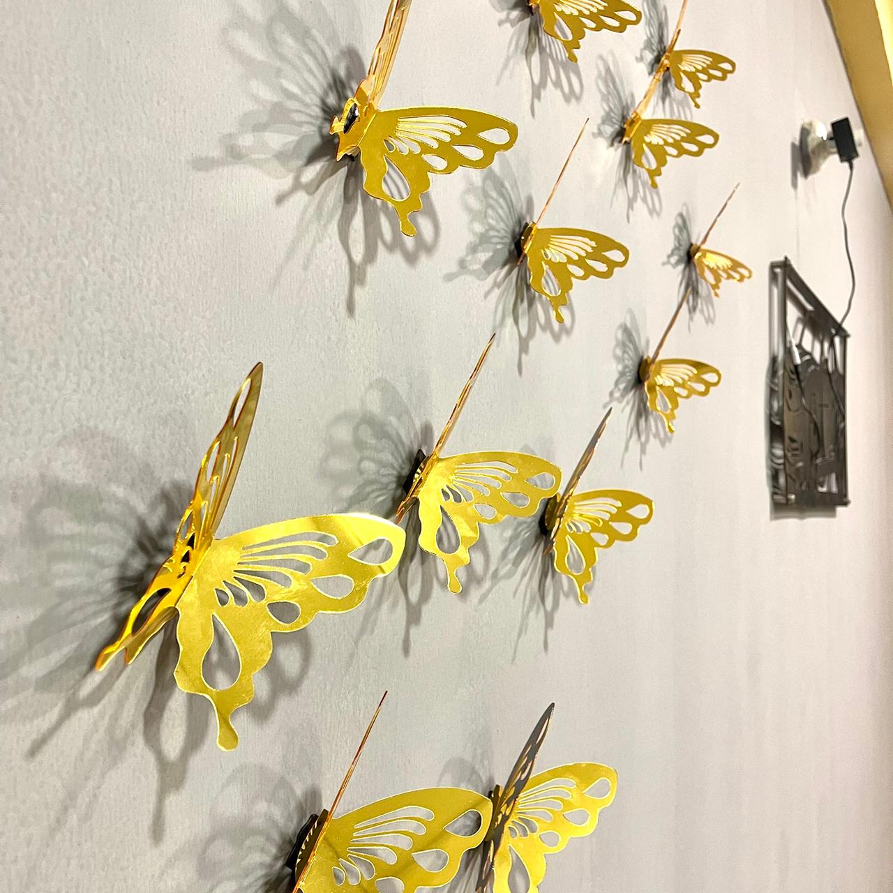 DIY 3D New 2025 Acrylic Mirror Butterflies for Wall Decor