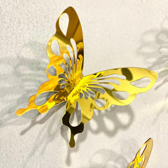 DIY 3D New 2025 Acrylic Mirror Butterflies for Wall Decor