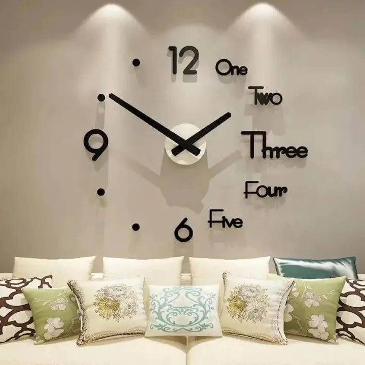 Acrylic Wall Clock with 12 inches needles